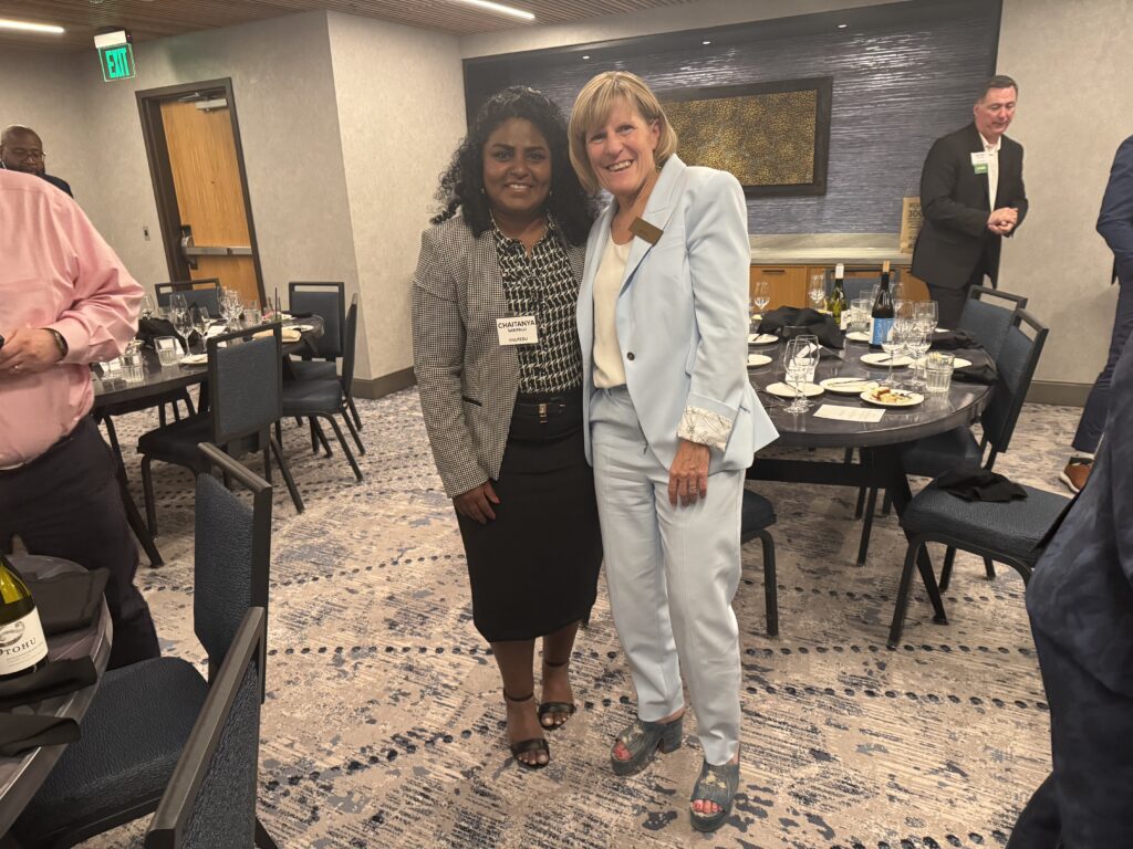 HERDI Client Partner and HERDi Advisory Board Member at the Seattle reception. 